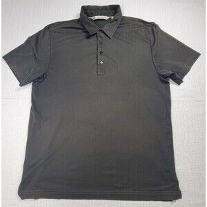 Travis Mathew Black Pima Cotton Golf Polo Short Sleeve‎ Men's Size XL